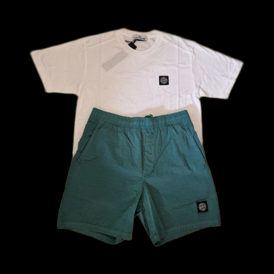 Ensemble Stone White & Green