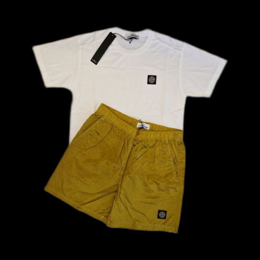 Ensemble Stone White & Yellow