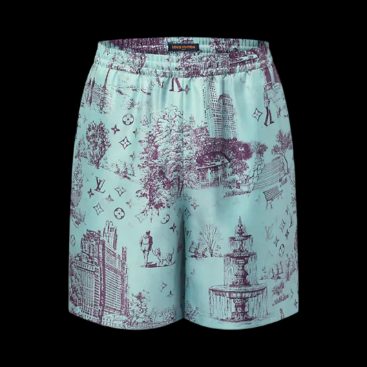 LV Short Blue & Purple