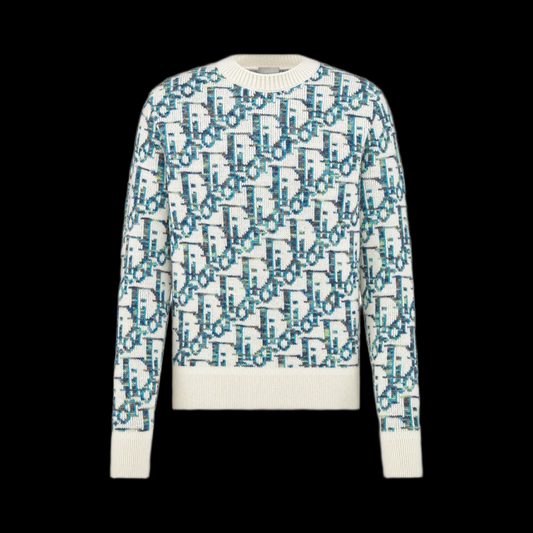 Pull Dior Motif Blue