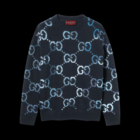 Pull Gucci Motif Blue