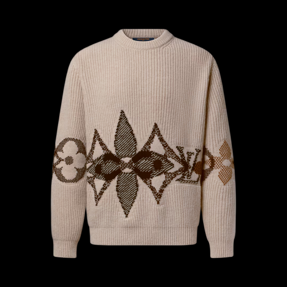Pull LV Beige Motif