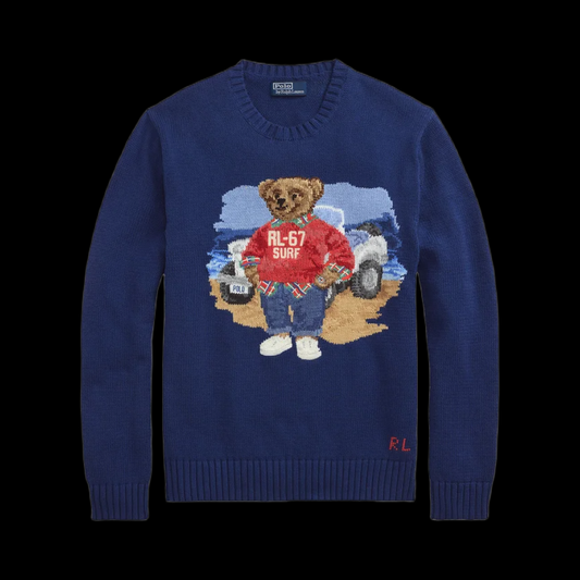 Pull Ralph Lauren Bear Blue