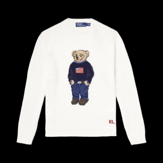 Pull Ralph Lauren Bear White